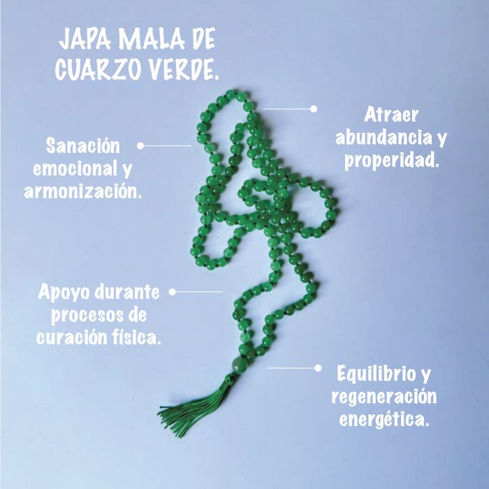 Japa Mala de Cuarzo