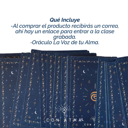 MASTERCLASS + ORÁCULO LA VOZ DE TU ALMA: APRENDE A USAR UN ORÁCULO CON FER BROCA