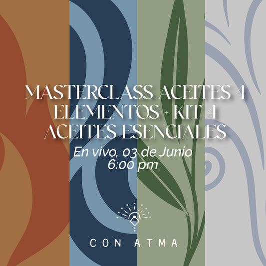 MASTERCLASS ACEITES 4 ELEMENTOS + KIT ACEITES ESENCIALES