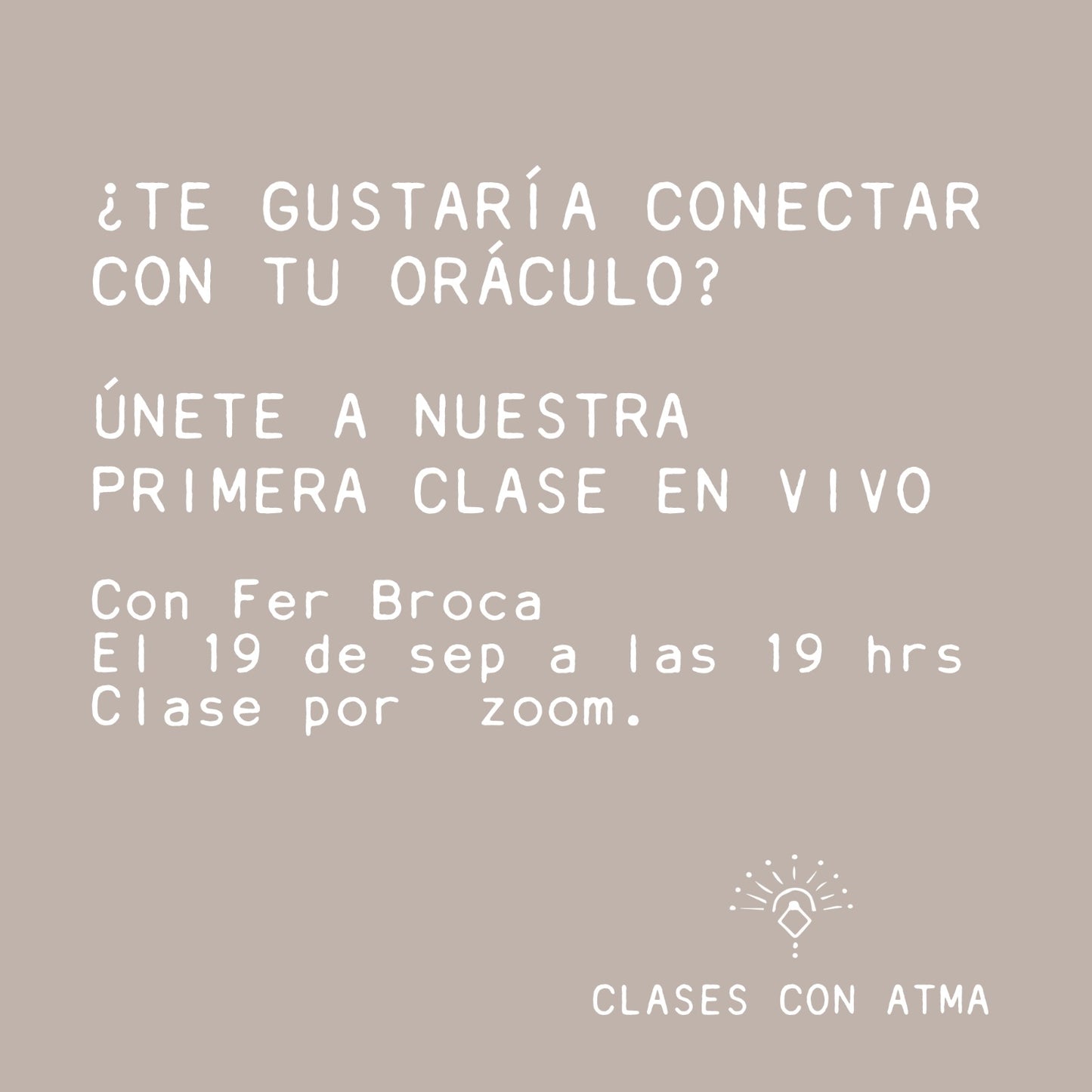 CLASE ONLINE: APRENDE A USAR UN ORÁCULO CON FER BROCA