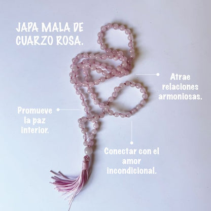 Japa Mala de Cuarzo